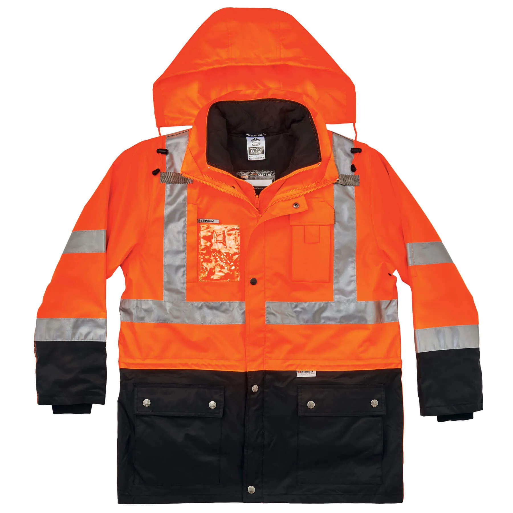 Ergodyne 25555 GloWear 8388 Type R Class 3/2 Thermal Jacket Kit, XL, HV Orange