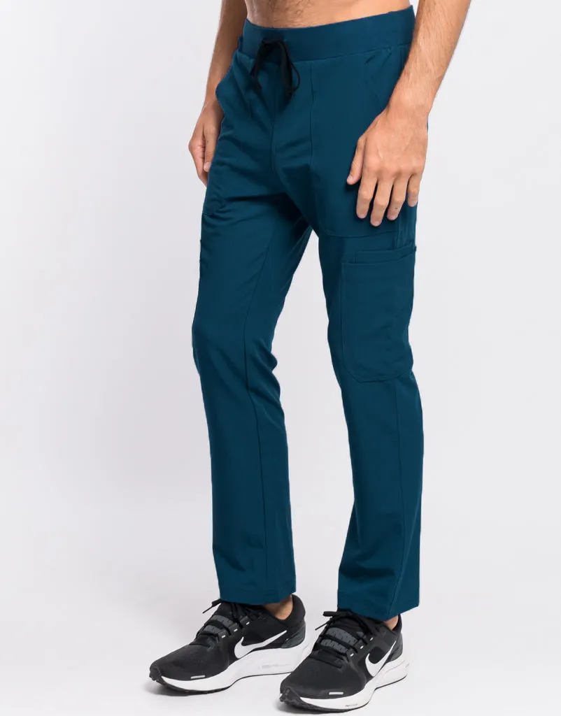 Essential Multi-Pocket Scrub Pants - Gibraltar Blue