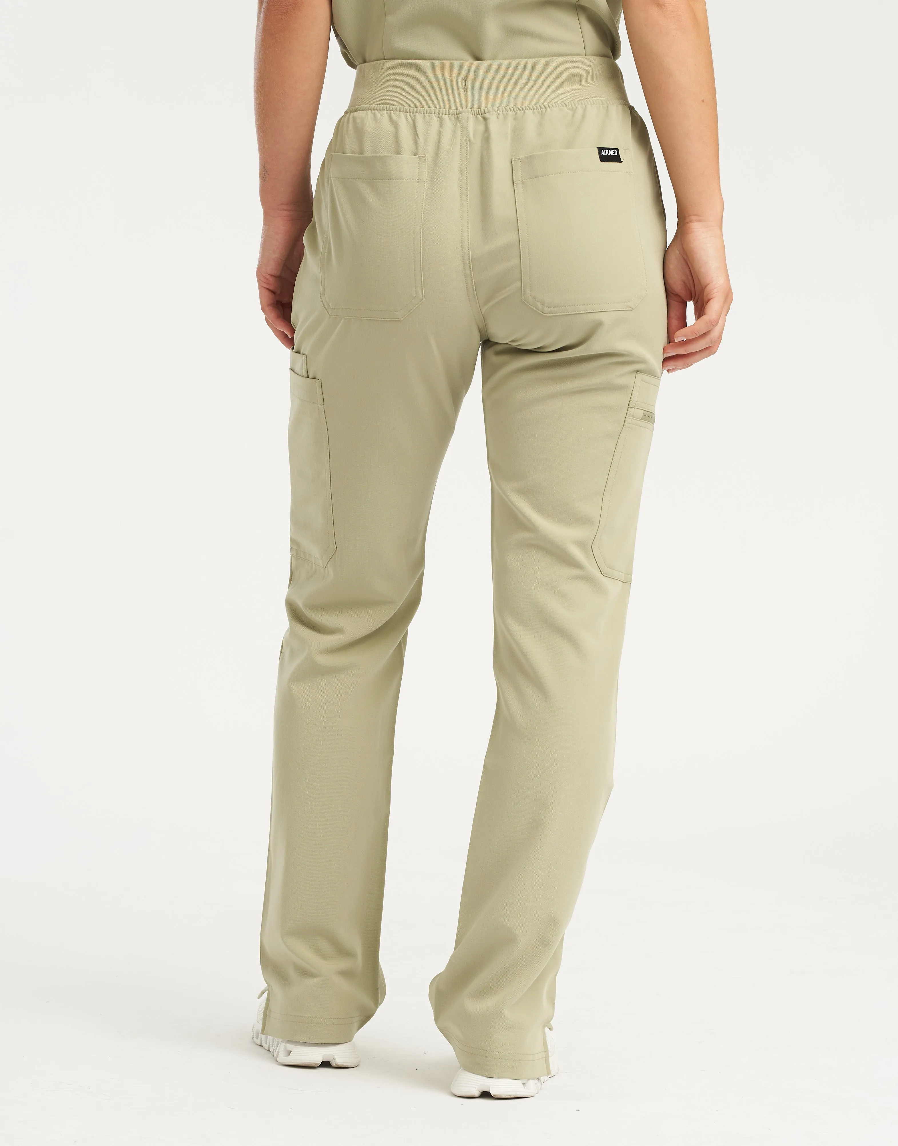 Essential Multi-Pocket Scrub Pants - Matcha