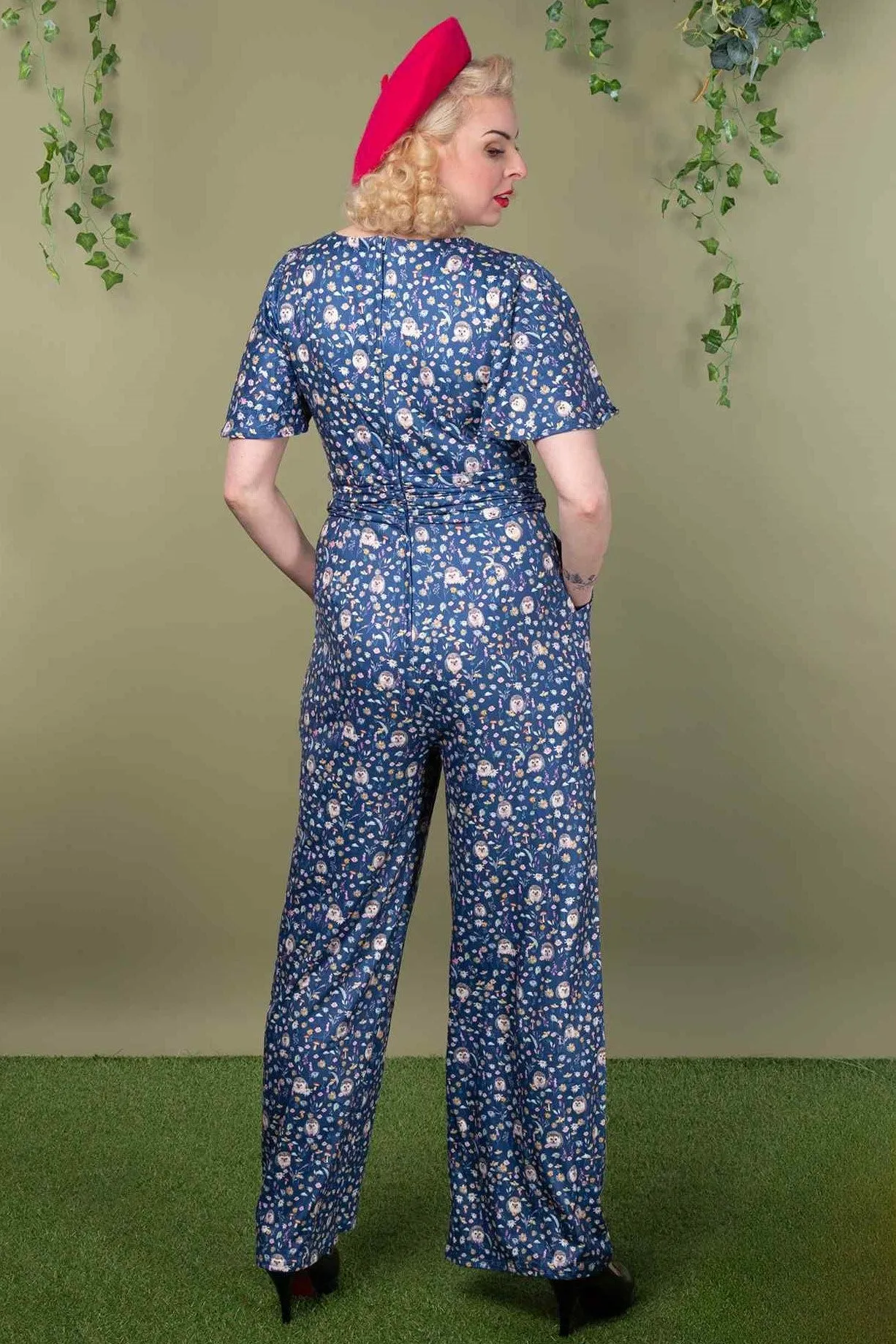 Esther Hedgehog Dark Blue Jumpsuit