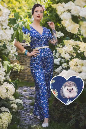 Esther Hedgehog Dark Blue Jumpsuit