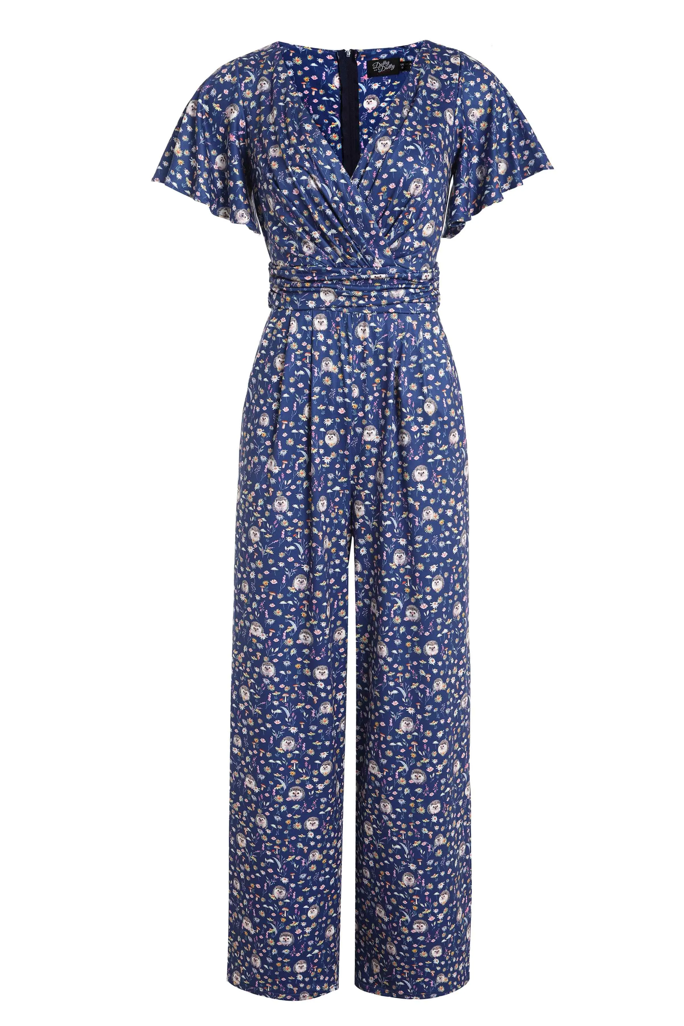 Esther Hedgehog Dark Blue Jumpsuit