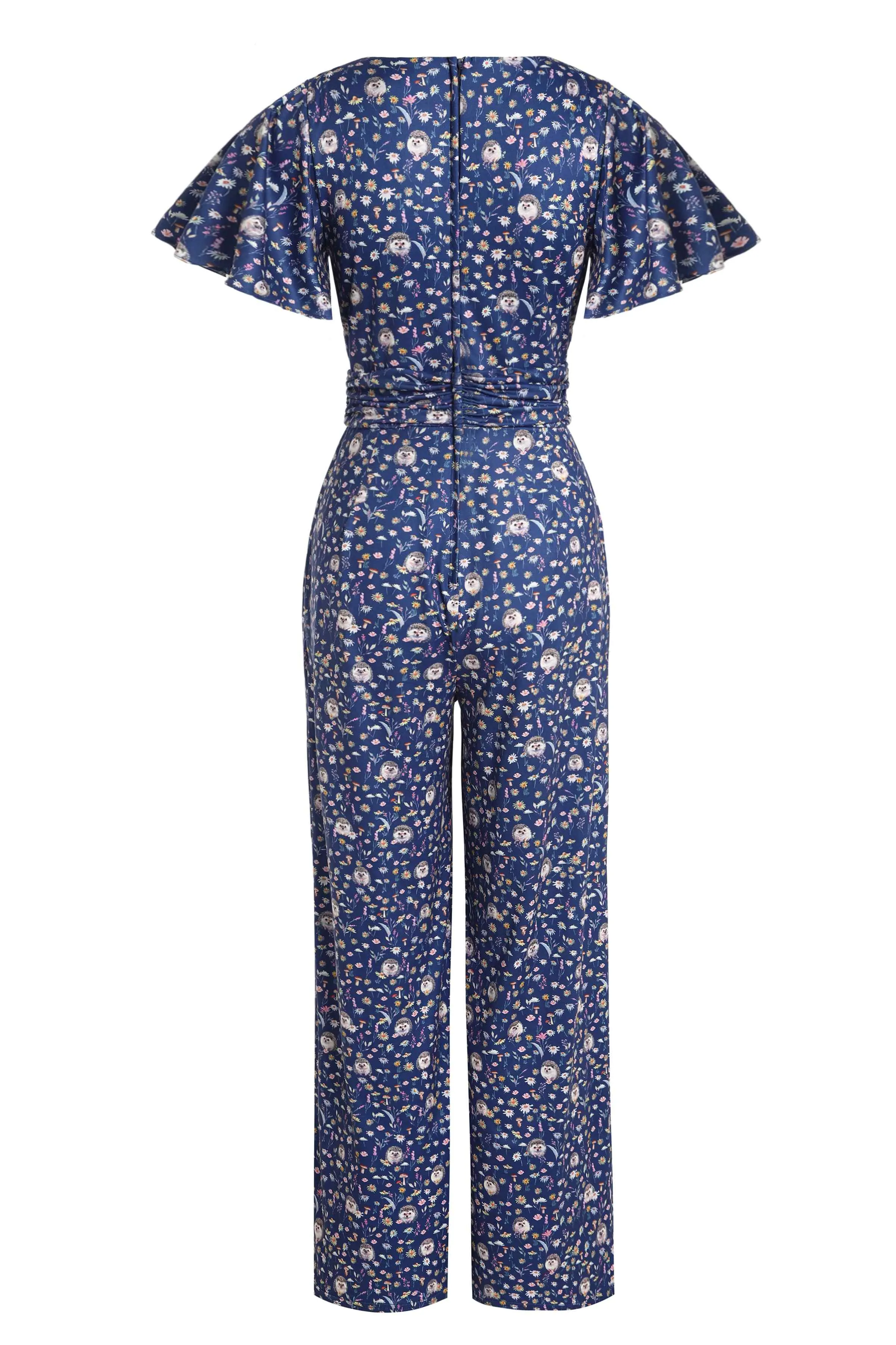 Esther Hedgehog Dark Blue Jumpsuit