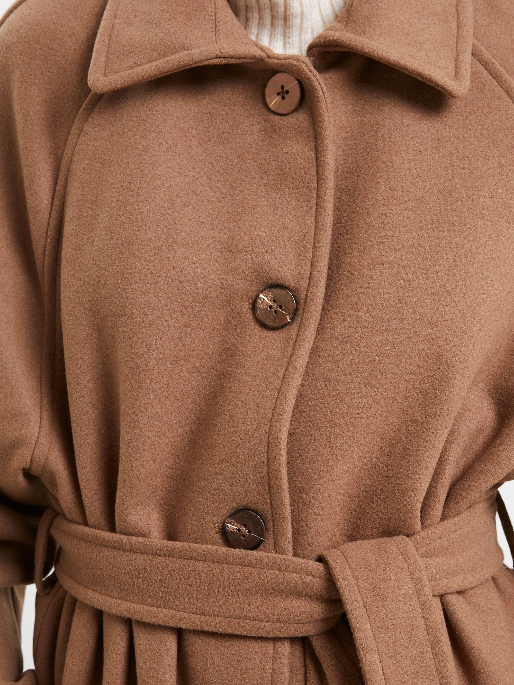 Fawn Felt Coat