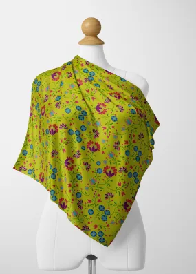 Fleur Indigine Mais Satin Shawl