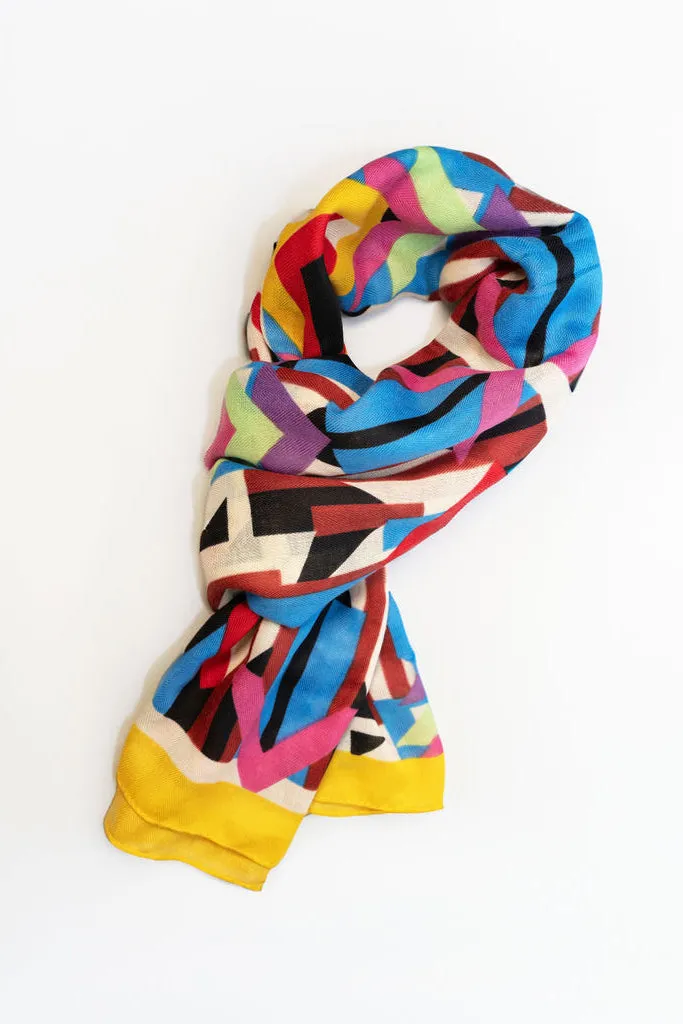 Geo Block Gift Boxed Scarf