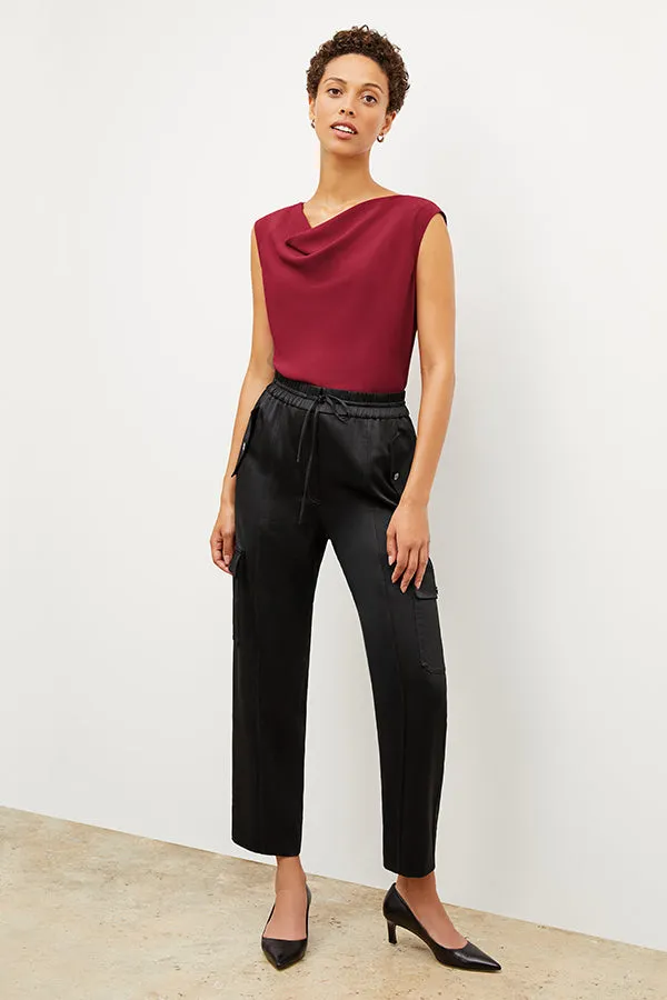 Giana Pant - Everyday Satin :: Black