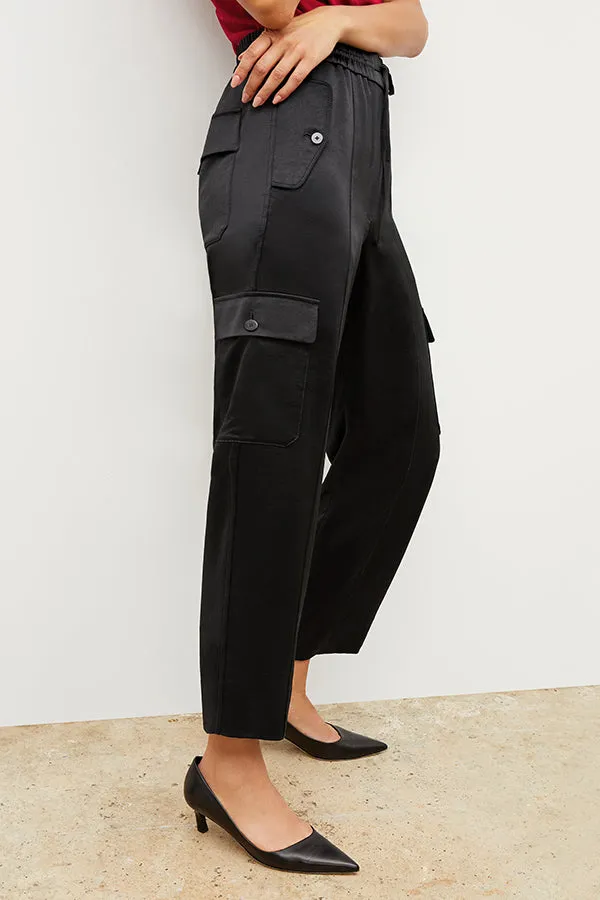 Giana Pant - Everyday Satin :: Black