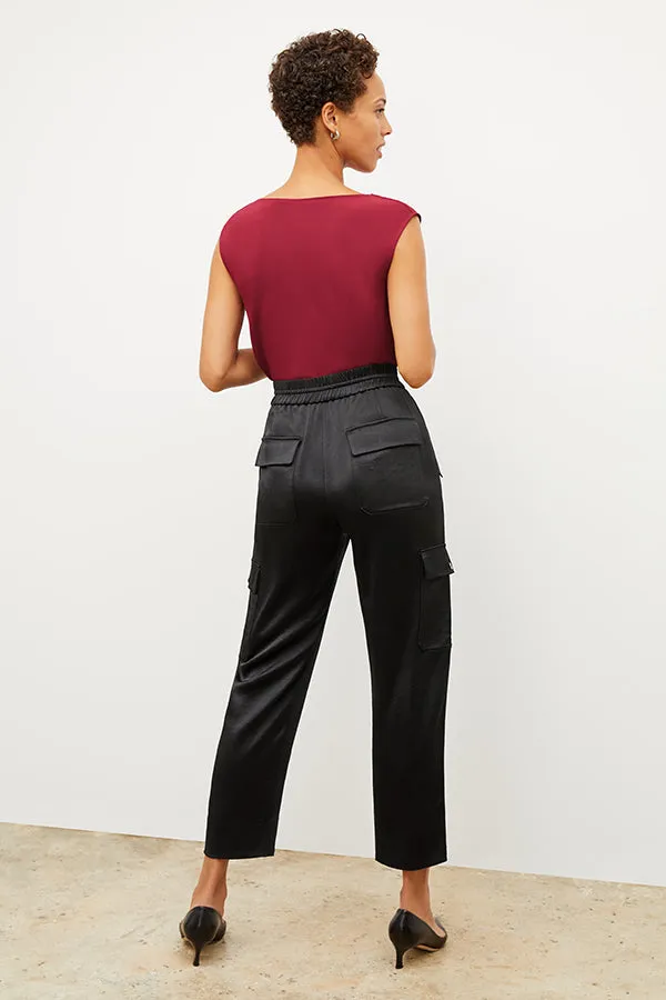 Giana Pant - Everyday Satin :: Black