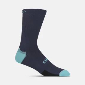 Giro HRc Team Sock Bicycle Socks Phantom Blue/Screaming Teal Small