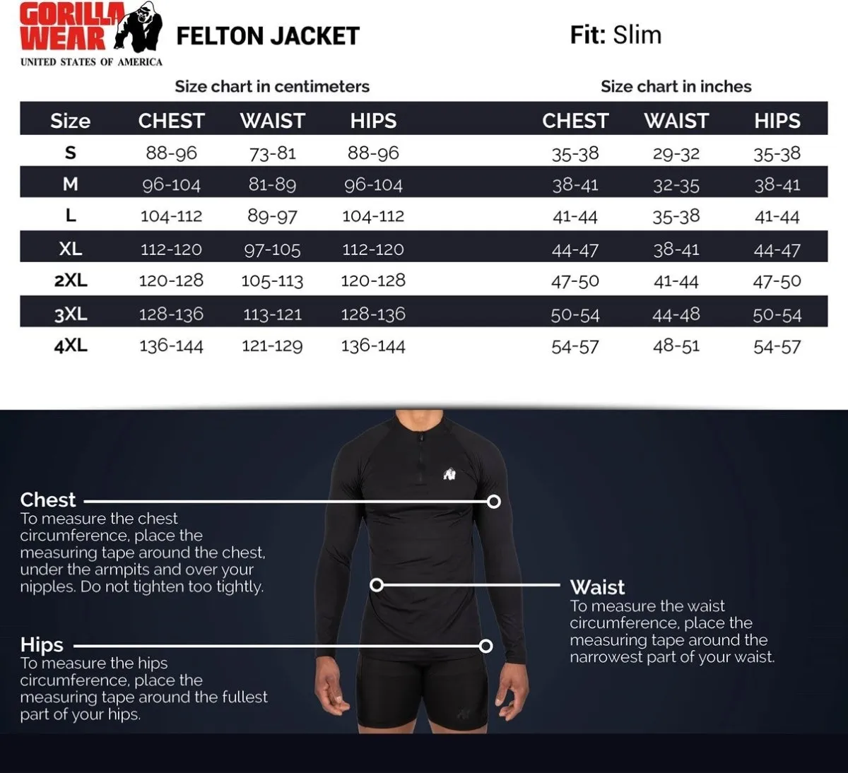 Gorilla Wear Felton Jacket - Grey/Black