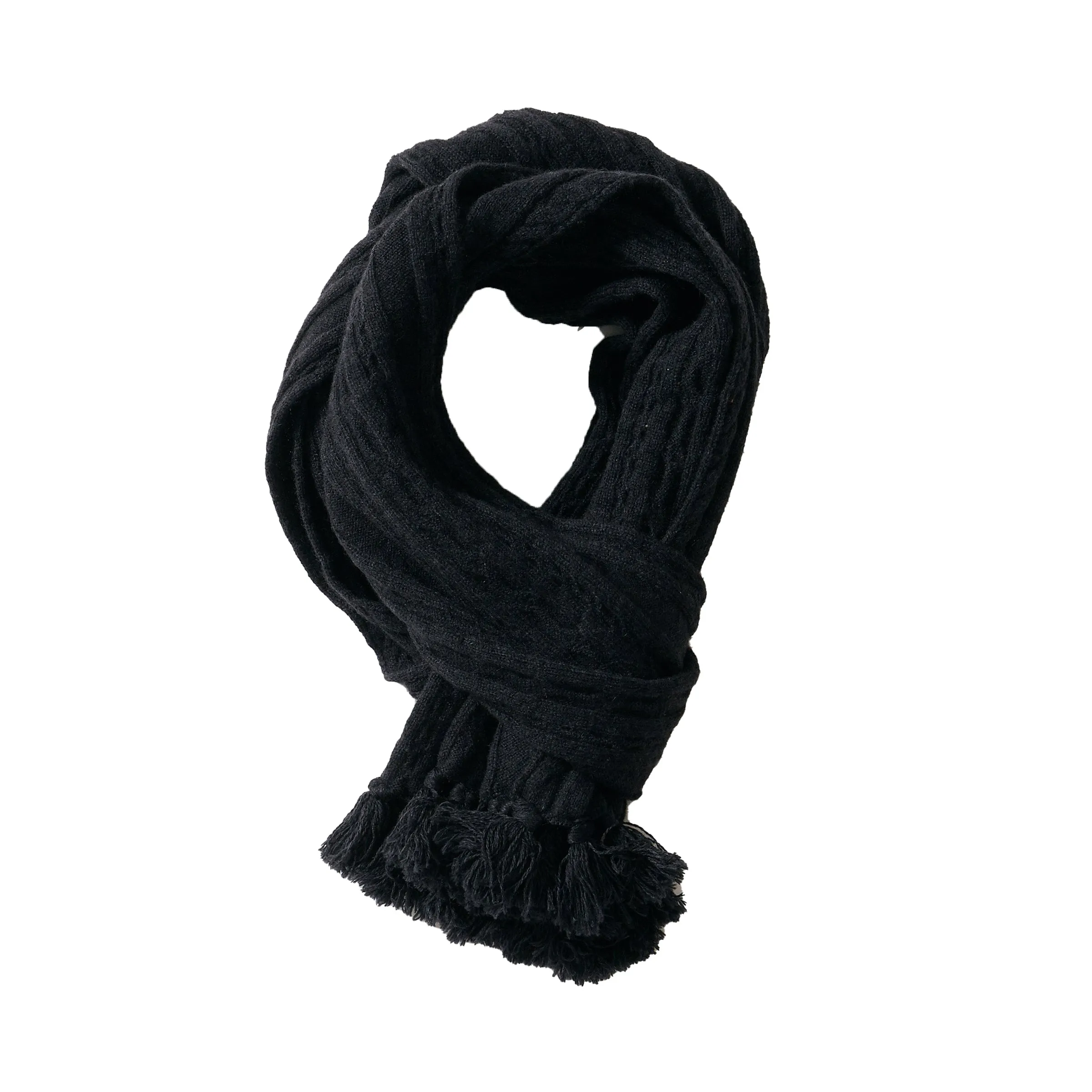 Grantham Cable Scarf - Navy