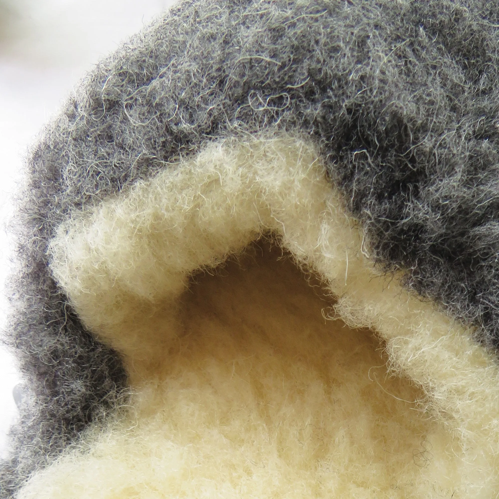 Graphite Grey Pure Irish Wool Mule Slippers