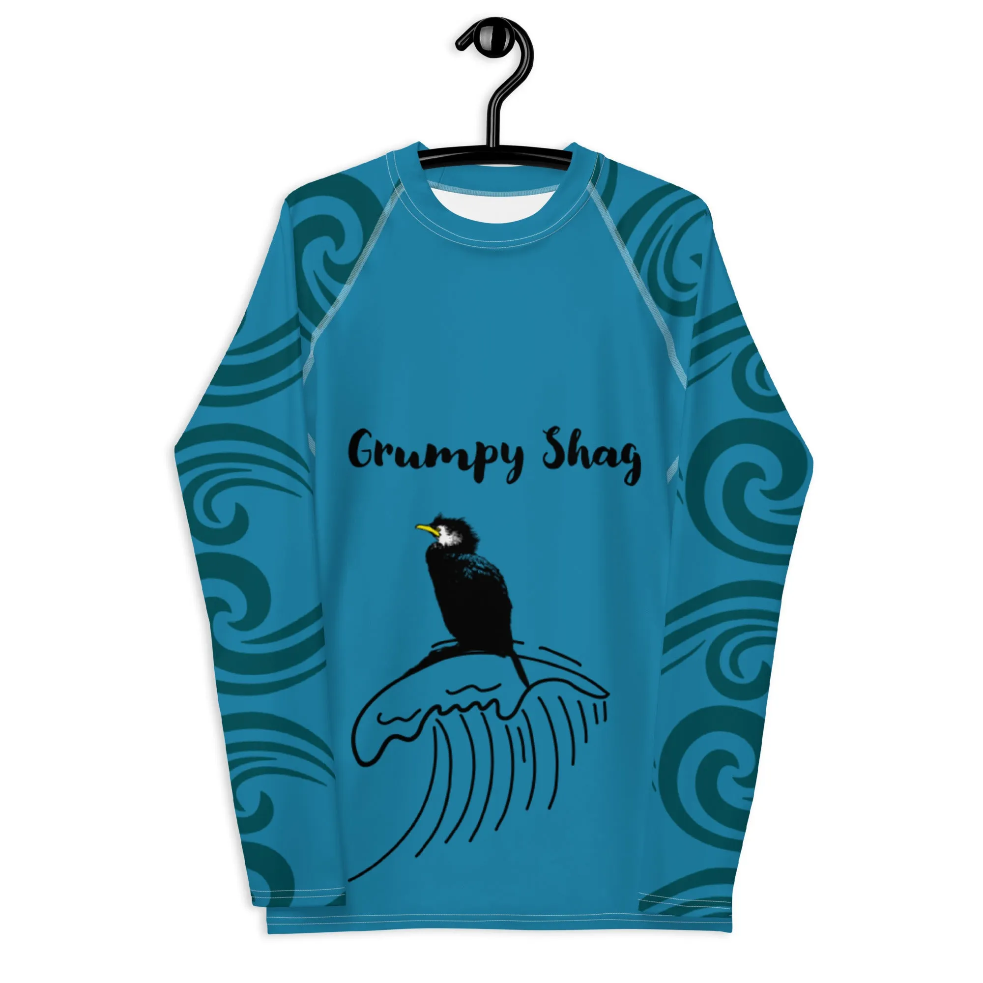 Grumpy shag Men's Rash Guard