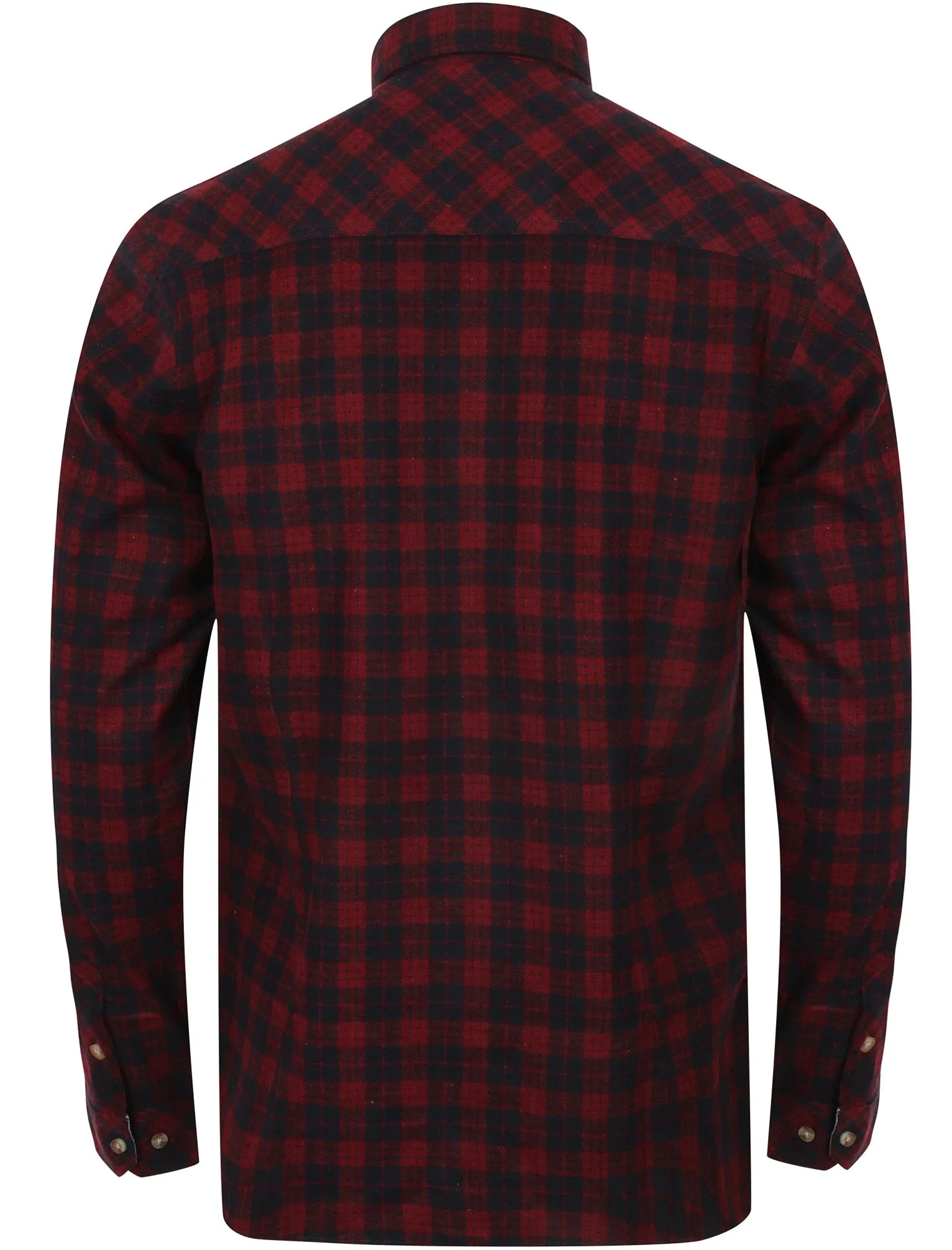 Hadleigh Checked Cotton Flannel Shirt In Red - Tokyo Laundry