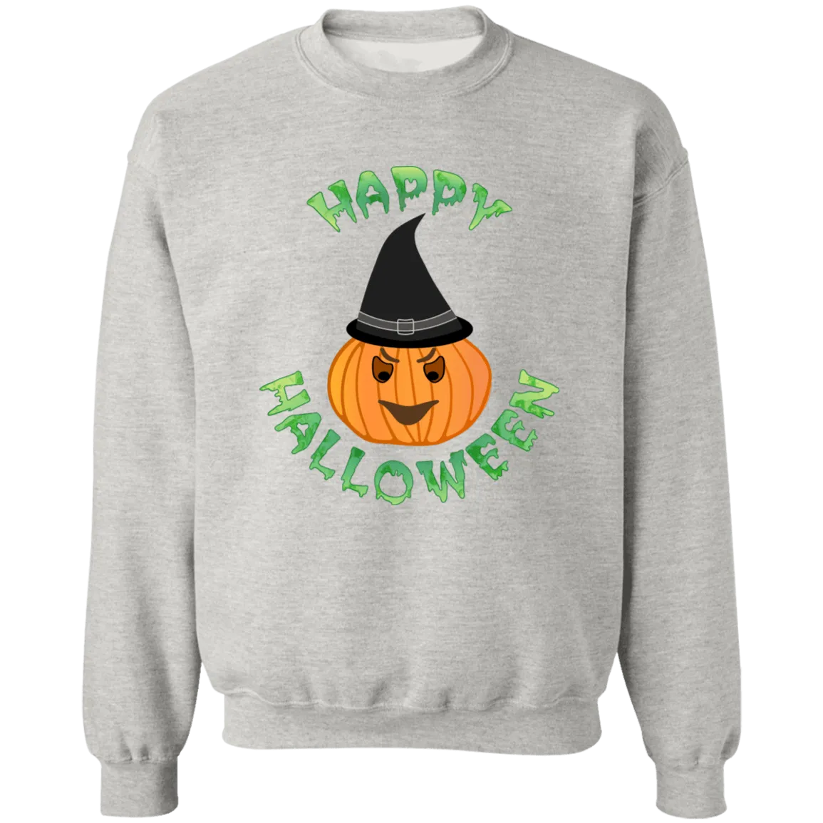 Happy Halloween Ladies Crewneck Pullover Sweatshirt