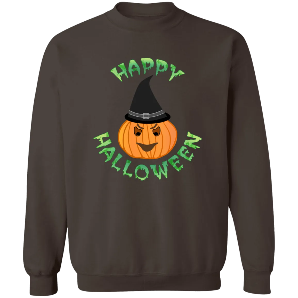 Happy Halloween Ladies Crewneck Pullover Sweatshirt