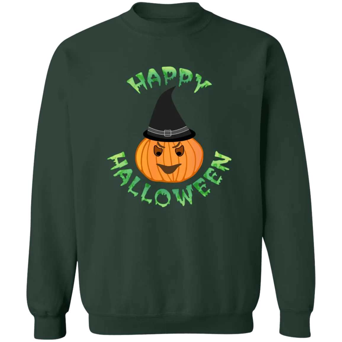 Happy Halloween Ladies Crewneck Pullover Sweatshirt