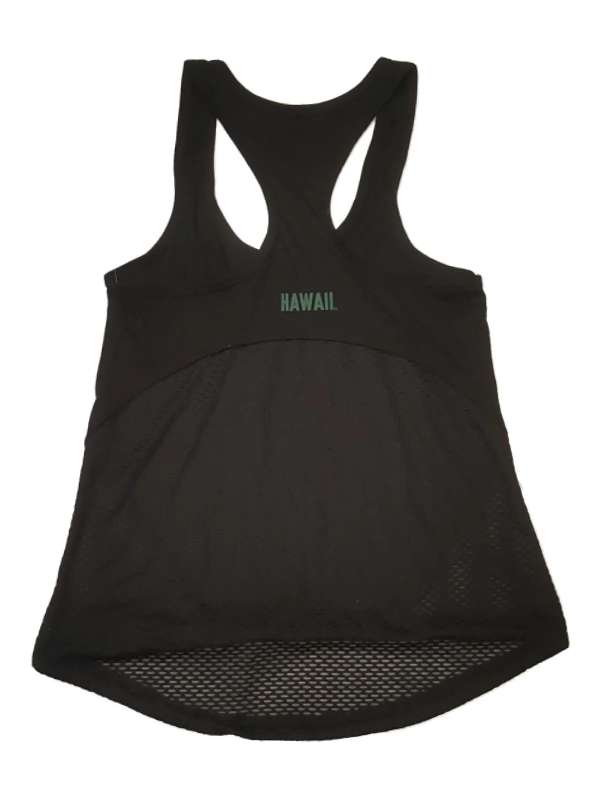 Hawaii Rainbow Warriors Colosseum WOMENS Black Mesh Tie Front Tank Top (S)