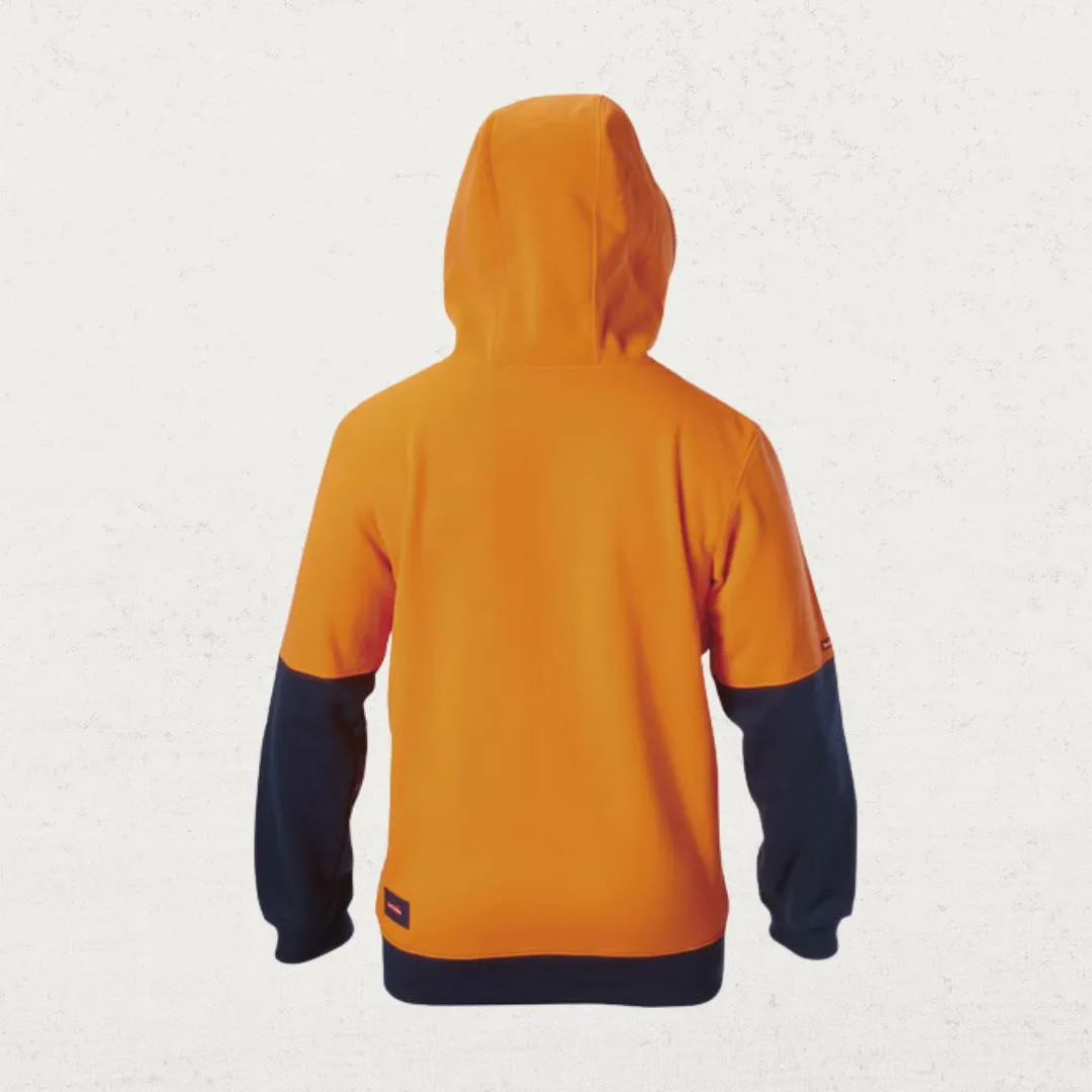 Hi Vis Brushed Fleece Pullover Hoodie