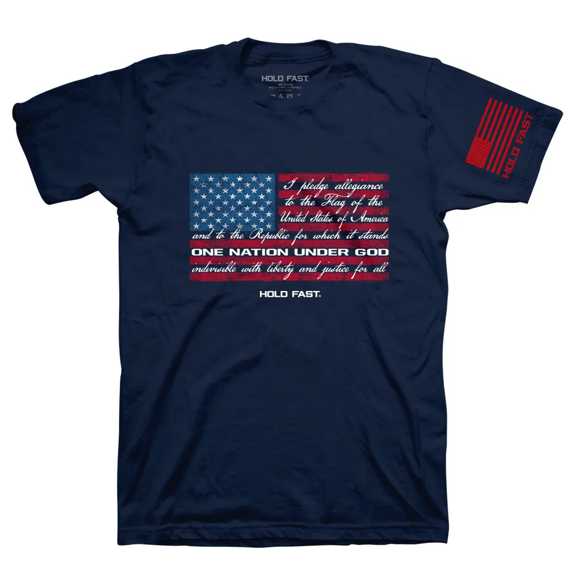 HOLD FAST Mens T-Shirt Pledge Flag