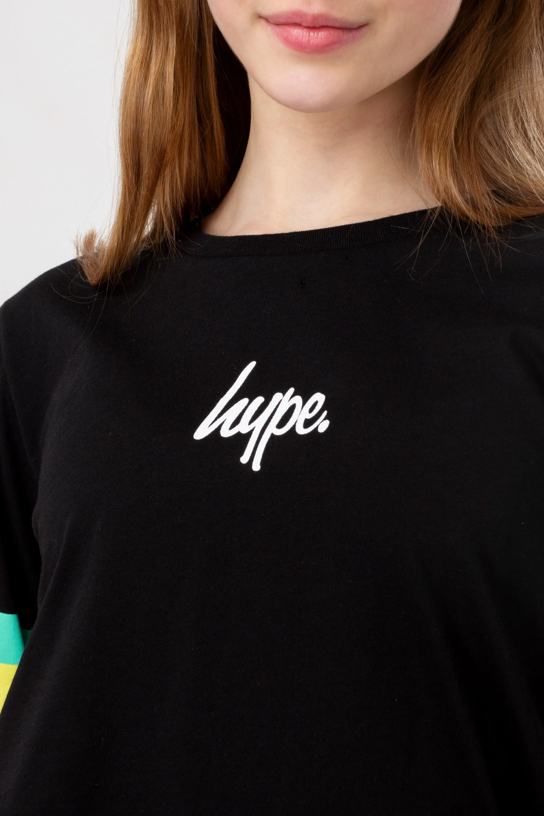 Hype Girls Rainbow Sleeve L/S T-Shirt