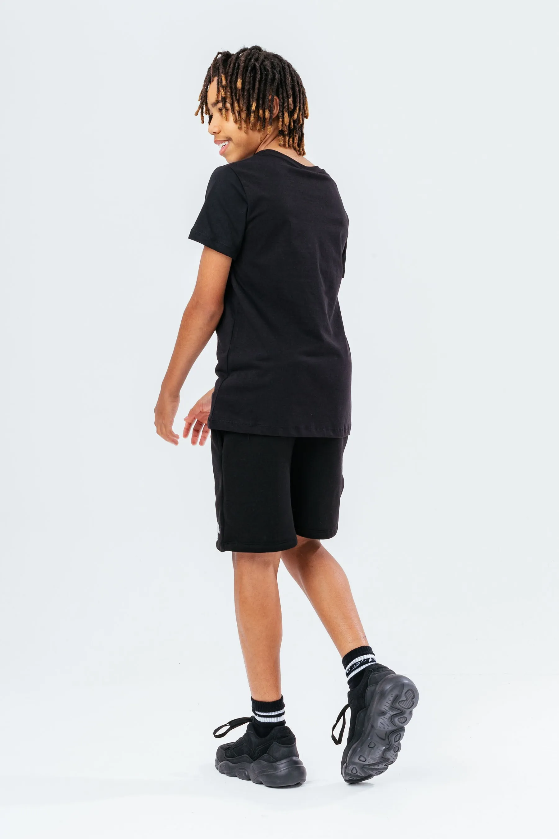 Hype Unisex Kids Black Script T-Shirt