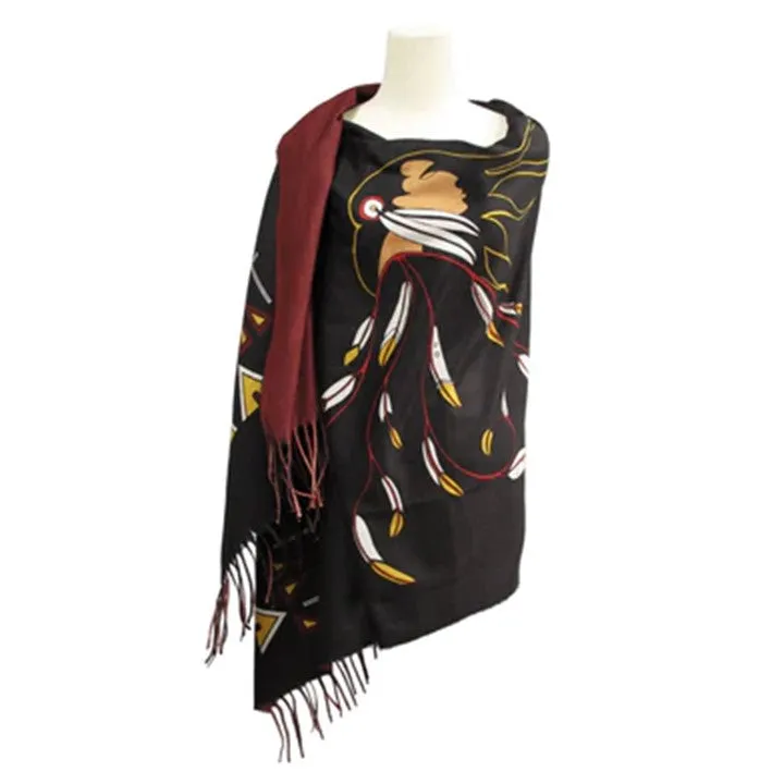 Indigenous Artist Collection: Eco Shawl: Eagle's Gift by Maxine Noel