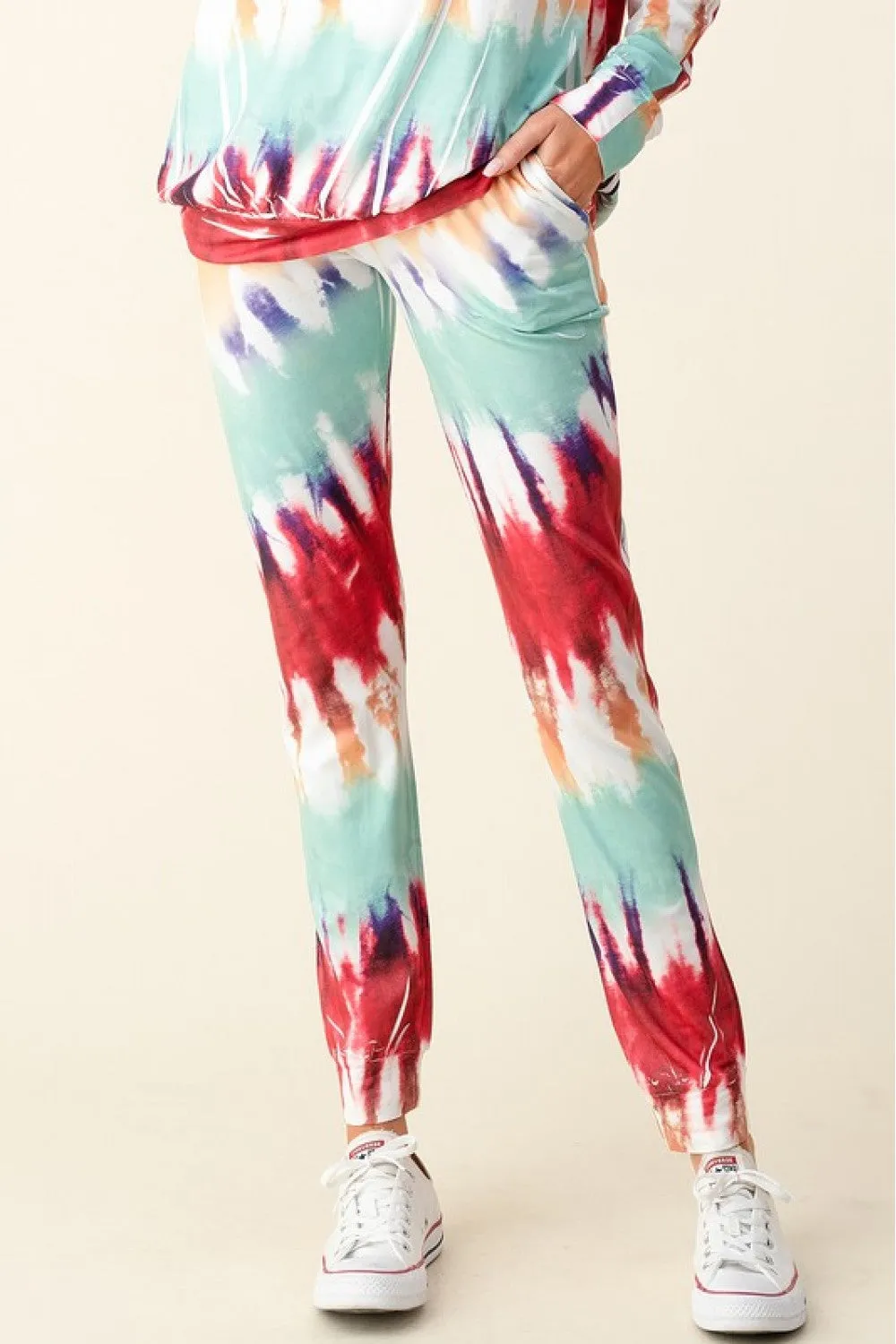 Ink Art Tie Dye Jogger Set