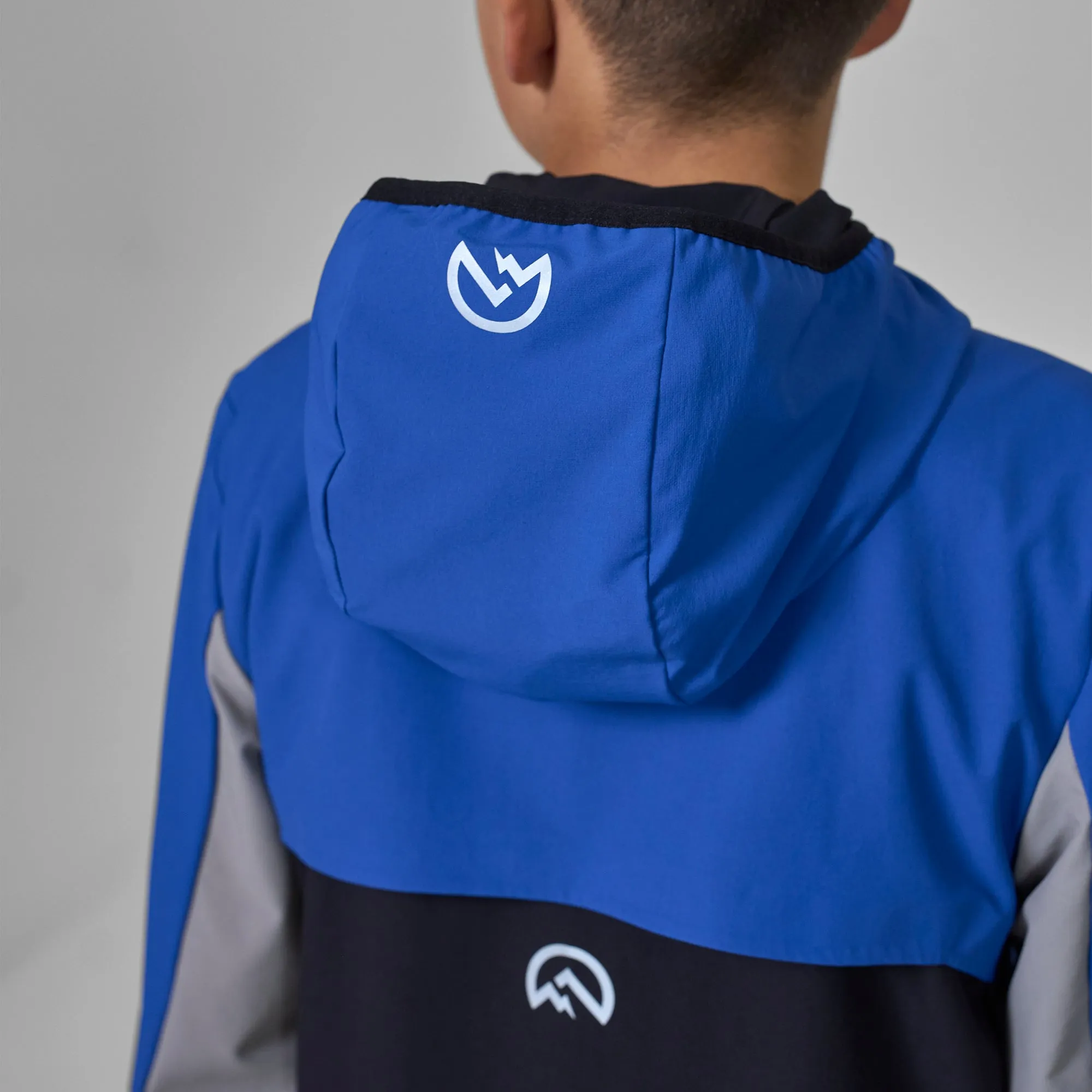 Junior Versatility Tracksuit Jacket - Black/Cobalt/Blue