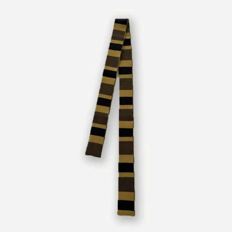 Ladies Color Block Stripe Kint Scarves YW030