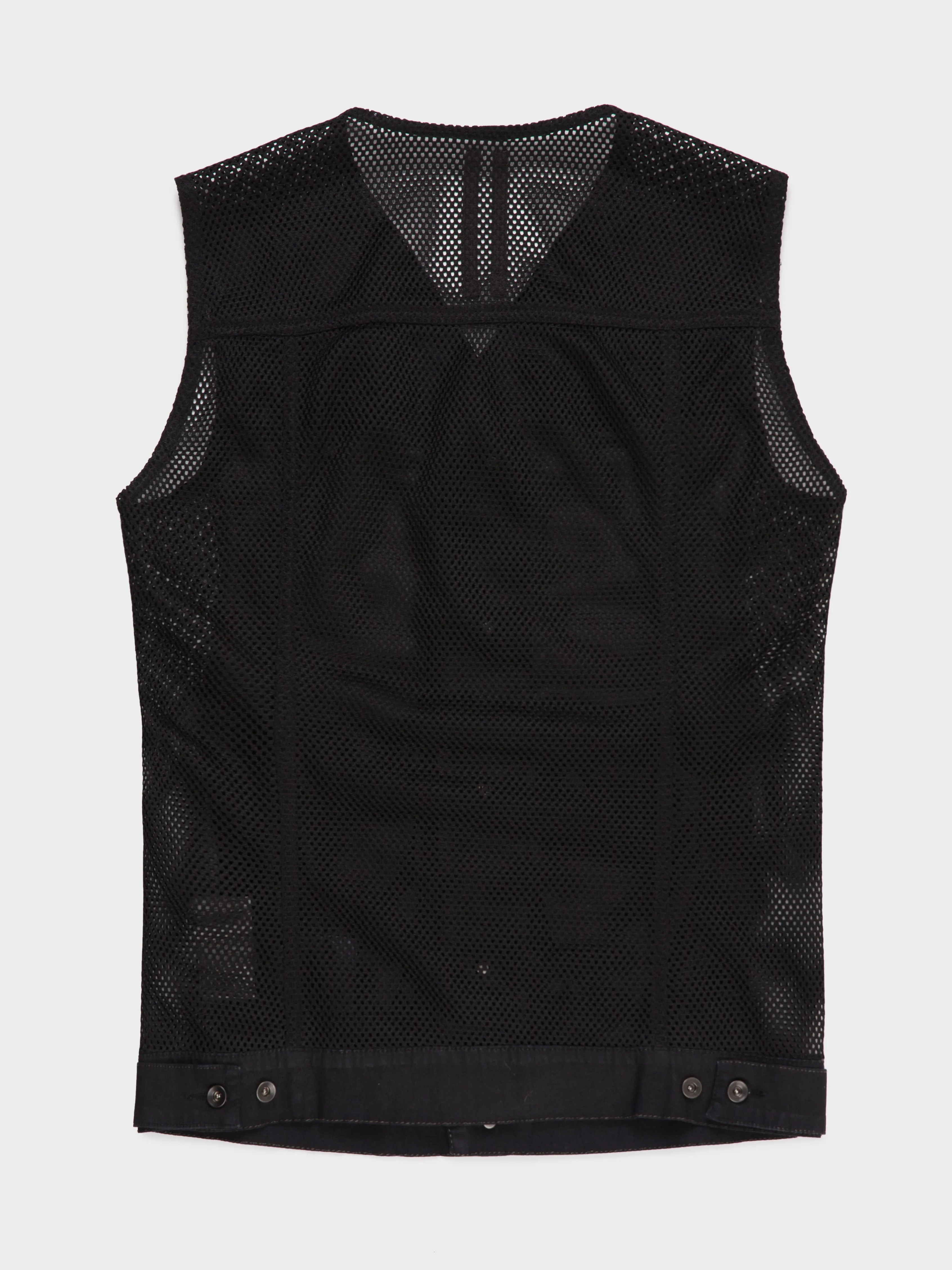 Leather Mesh Tank