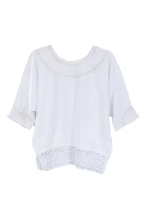 Leonore Guatemalan Blouse - White