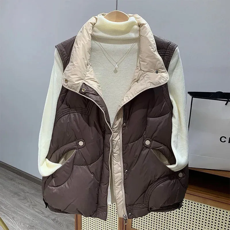 Light & Comfortable Women's Duck Down Vest - Perfect for All Seasons