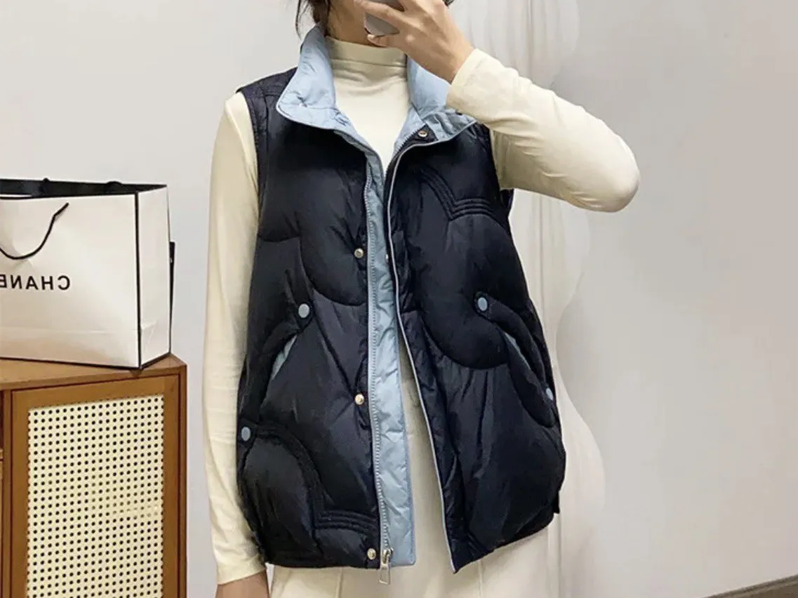 Light & Comfortable Women's Duck Down Vest - Perfect for All Seasons