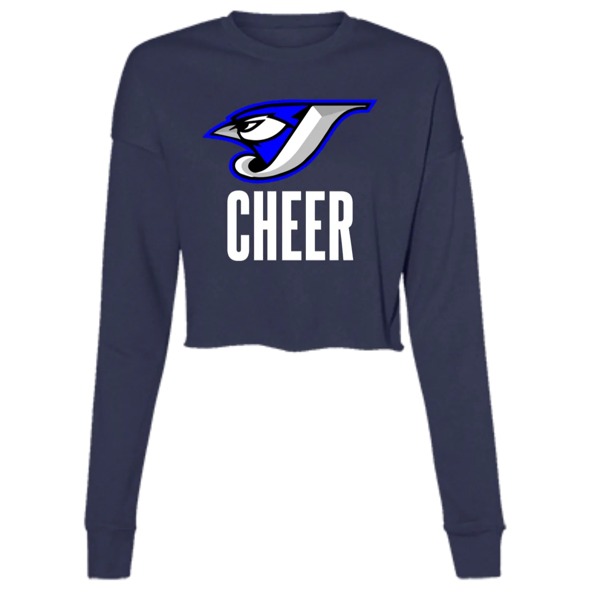 Logo Cheer B7503 Ladies' Cropped Fleece Crew