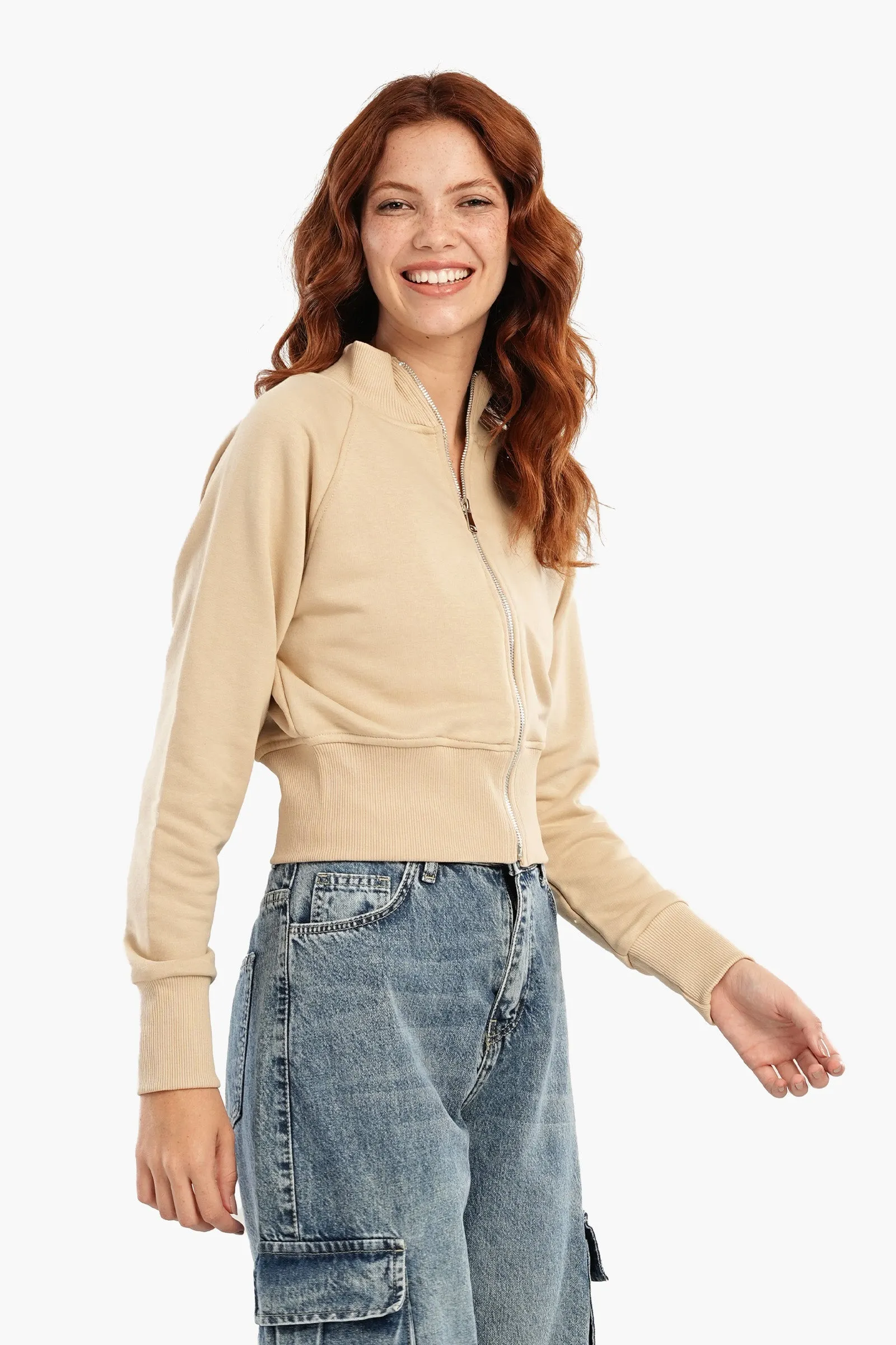 Lounge Jacket with Wide Hem