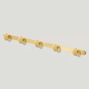 LOVELL Metal Wall Mounted Coat Rack - Brass