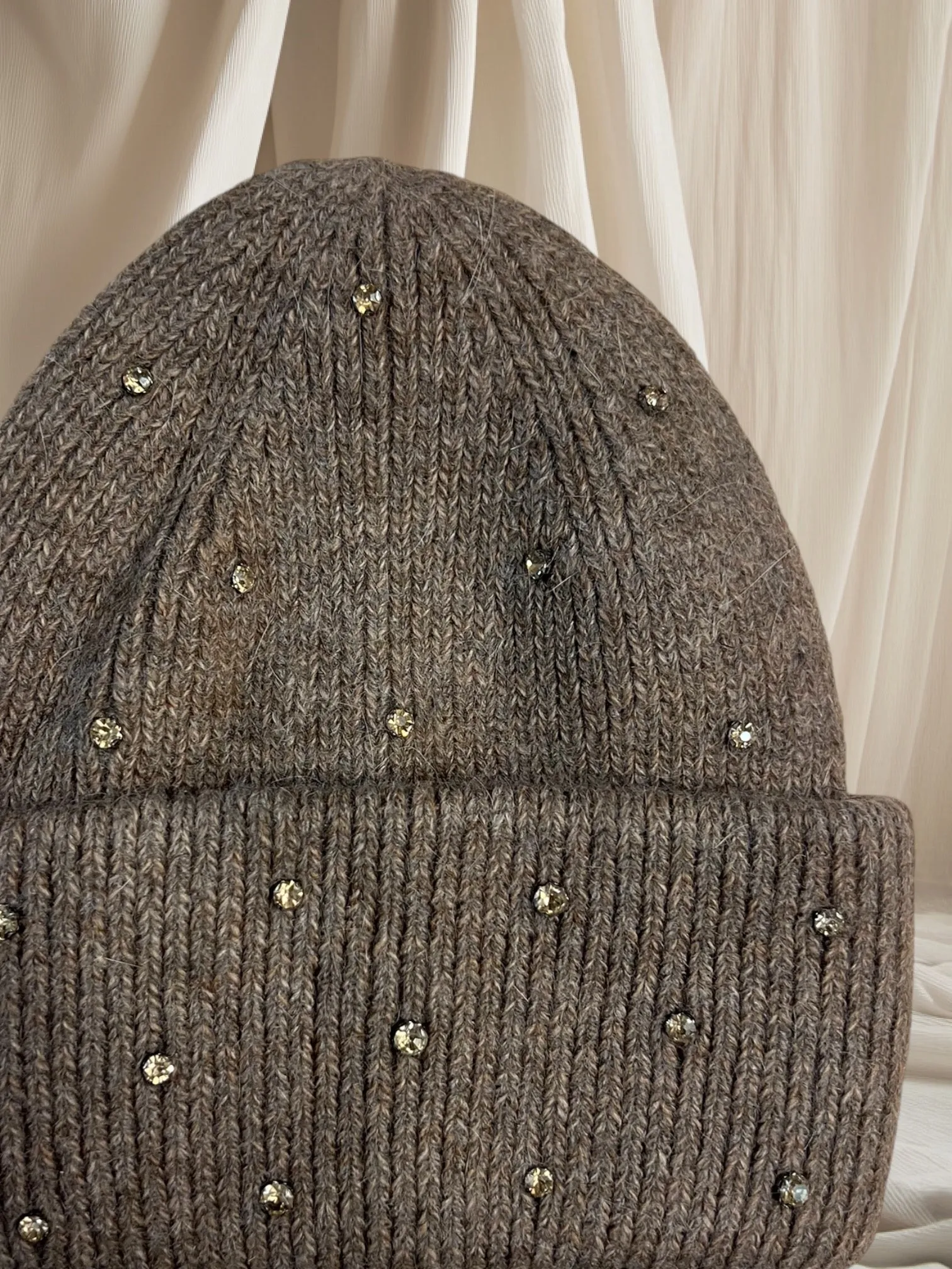 Luxe embellished beanie