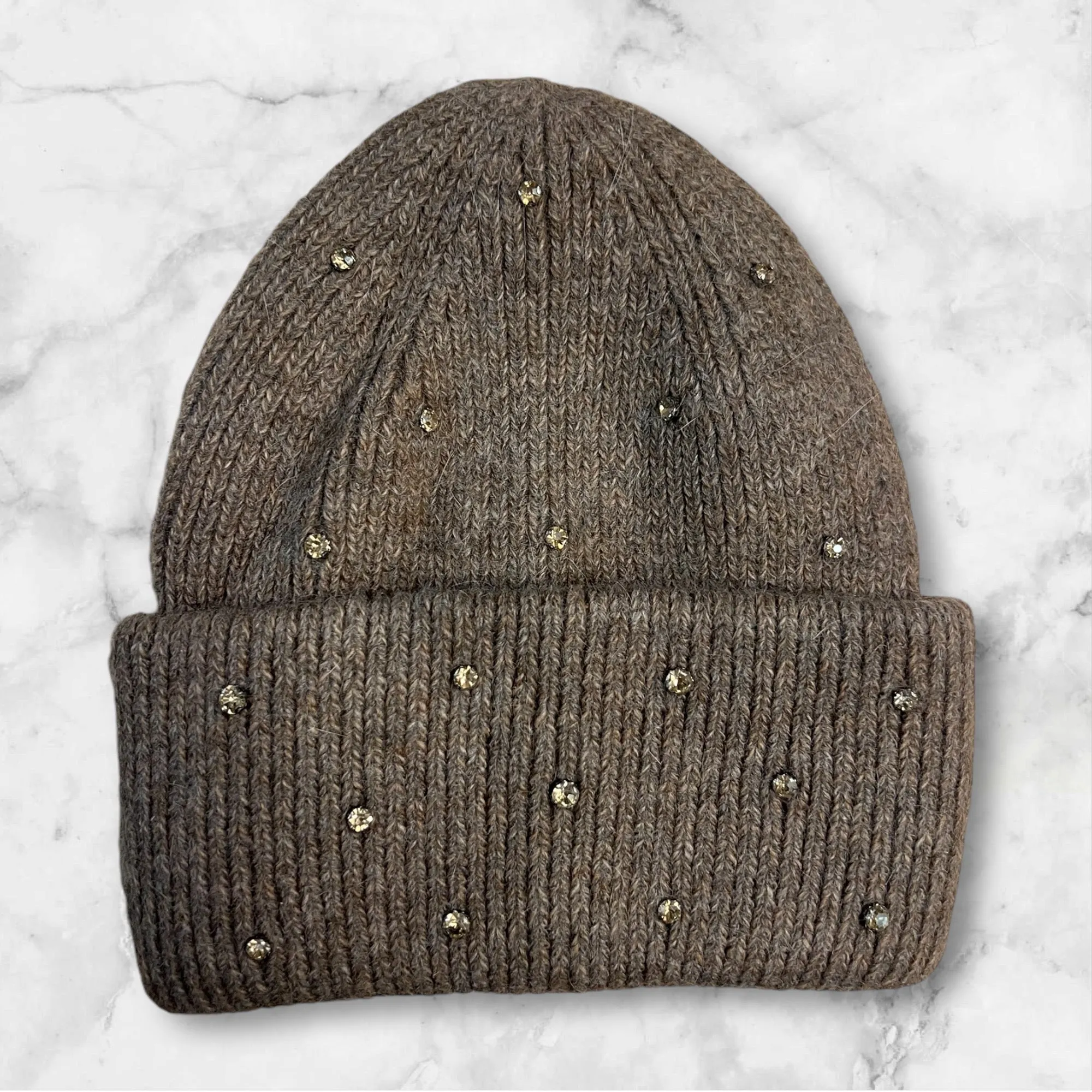 Luxe embellished beanie