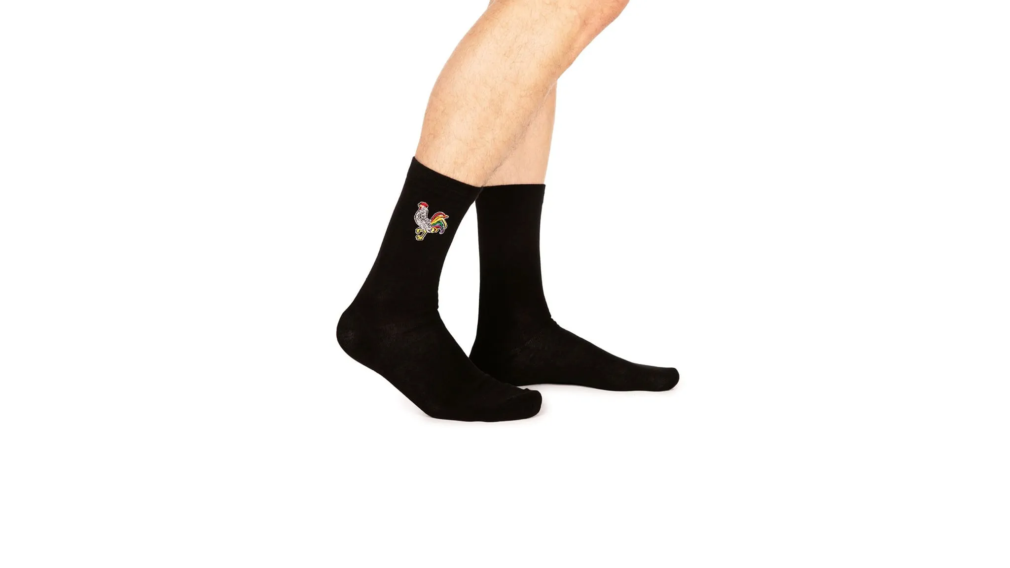 Men's Cocka-Doodle-Crew Pocket Socks