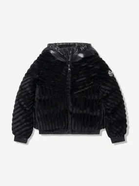 Moncler Enfant Girls Down Pedrix Jacket in Black