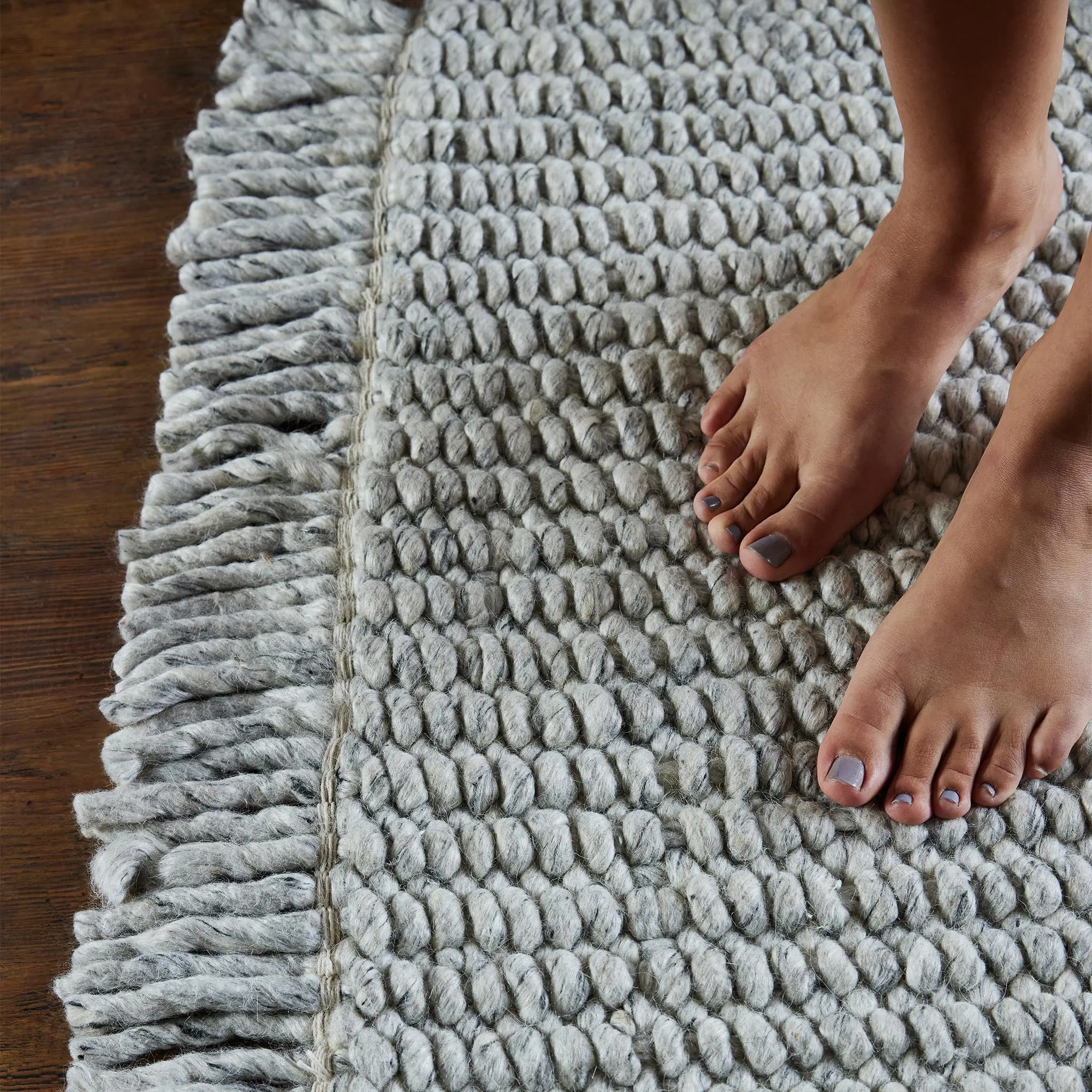 Nagar Wool Runner [Silver grey melange]