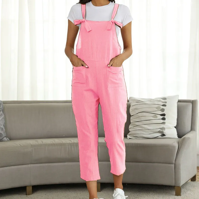 New Hot Sell Casual Plus Size Suspender Jumpsuit