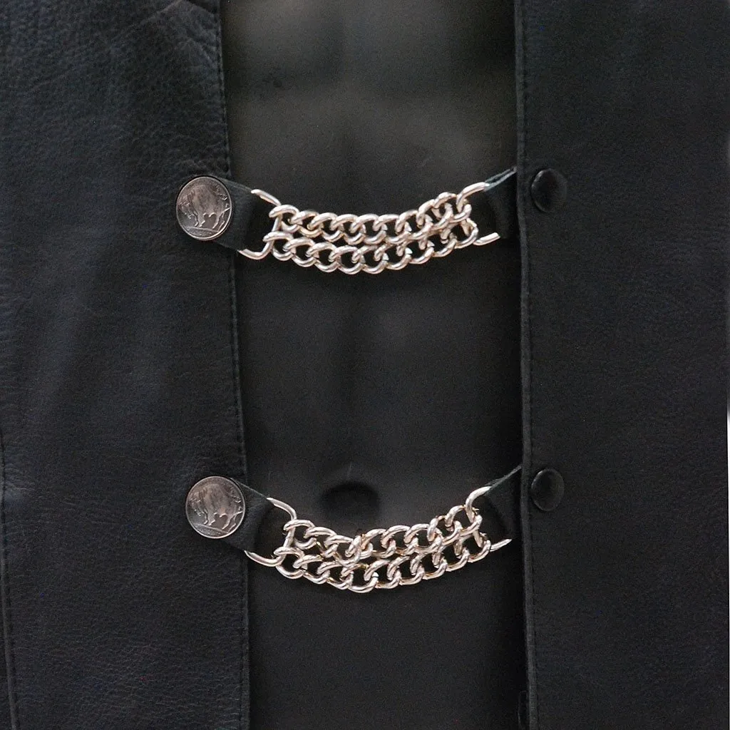 Nickel Head Vest Chains #VC101N