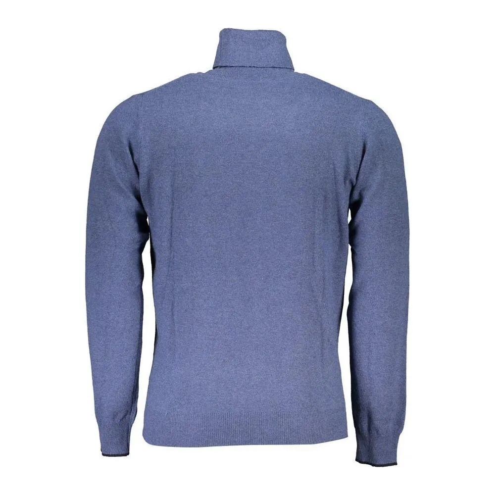 North Sails Blue Polyamide Men Sweater