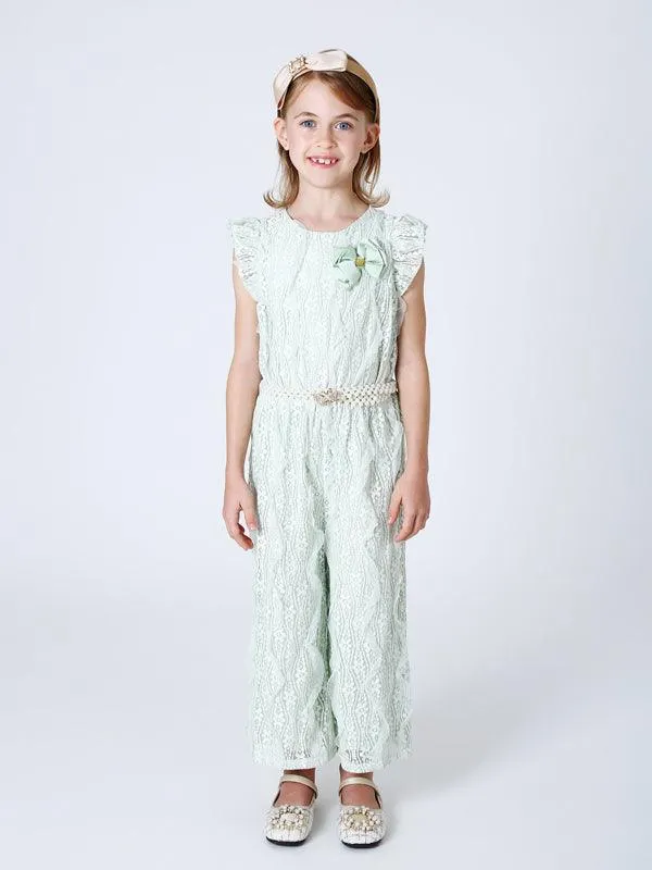 One Friday Mint Lace Jumpsuit