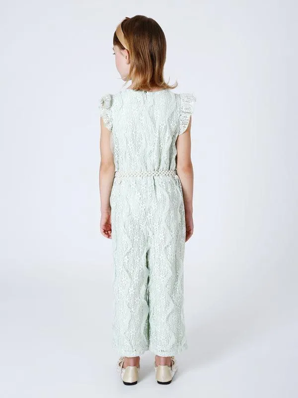 One Friday Mint Lace Jumpsuit