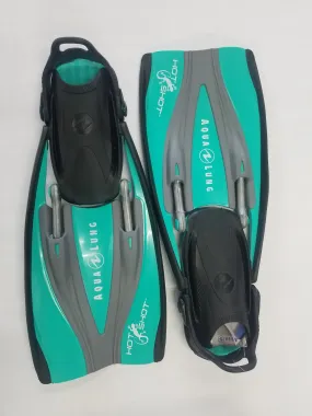 Open Box Aqua Lung HotShot Fins, Teal, Size: Small (5-7)