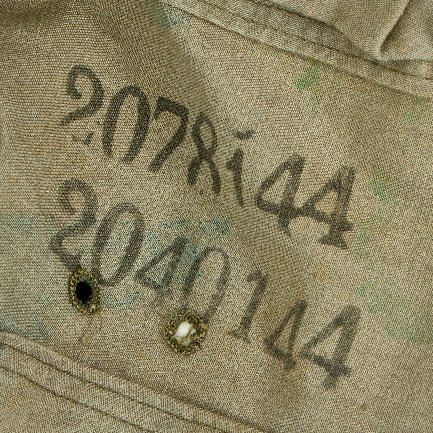 Original East German Cold War Era M58 Flächentarn “Blumentarn” Camouflage Utility Uniform Set - Blouse and Trousers Dated 1964